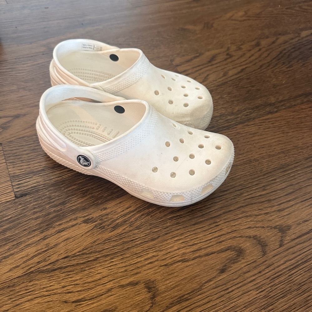 Kids White Crocs
